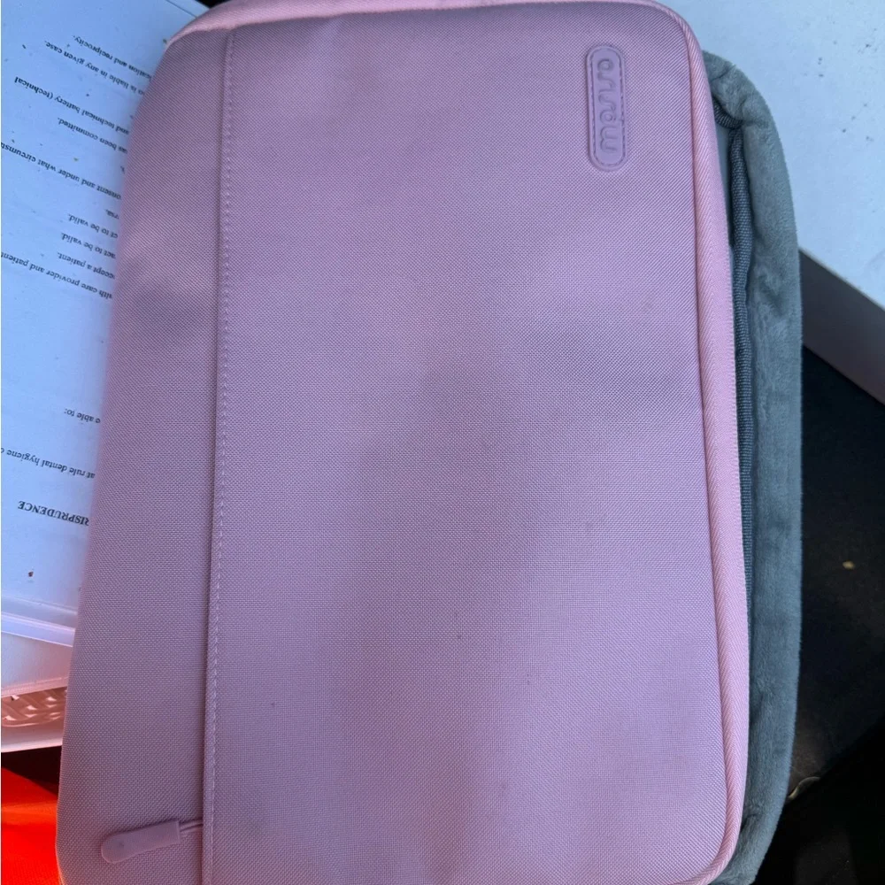 MacBook Pink and Gray Tablet Sleeve
